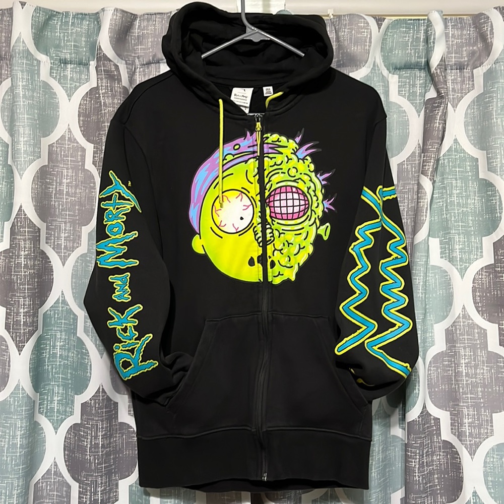 Rick and Morty puma zippered hoodie